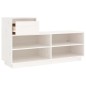 vidaXL Schuhregal Weiß 110x34x61 cm Massivholz Kiefer vidaXL Schuhregal Weiß 110x34x61 cm Massivholz Kiefer