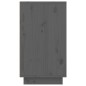 vidaXL Schuhregal Grau 110x34x61 cm Massivholz Kiefer
