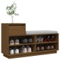 vidaXL Schuhregal Honigbraun 110x34x61 cm Massivholz Kiefer vidaXL Schuhregal Honigbraun 110x34x61 cm Massivholz Kiefer
