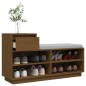 vidaXL Schuhregal Honigbraun 110x34x61 cm Massivholz Kiefer vidaXL Schuhregal Honigbraun 110x34x61 cm Massivholz Kiefer