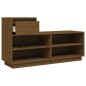 vidaXL Schuhregal Honigbraun 110x34x61 cm Massivholz Kiefer vidaXL Schuhregal Honigbraun 110x34x61 cm Massivholz Kiefer