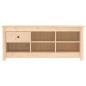 vidaXL Schuhschrank 110x38x45,5 cm Massivholz Kiefer vidaXL Schuhschrank 110x38x45,5 cm Massivholz Kiefer