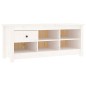 vidaXL Schuhschrank Weiß 110x38x45,5 cm Massivholz Kiefer vidaXL Schuhschrank Weiß 110x38x45,5 cm Massivholz Kiefer