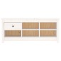 vidaXL Schuhschrank Weiß 110x38x45,5 cm Massivholz Kiefer vidaXL Schuhschrank Weiß 110x38x45,5 cm Massivholz Kiefer
