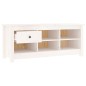 vidaXL Schuhschrank Weiß 110x38x45,5 cm Massivholz Kiefer vidaXL Schuhschrank Weiß 110x38x45,5 cm Massivholz Kiefer