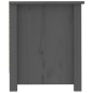 vidaXL Schuhschrank Grau 110x38x45,5 cm Massivholz Kiefer vidaXL Schuhschrank Grau 110x38x45,5 cm Massivholz Kiefer