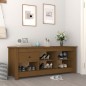 vidaXL Schuhschrank Honigbraun 110x38x45,5 cm Massivholz Kiefer vidaXL Schuhschrank Honigbraun 110x38x45,5 cm Massivholz Kiefer