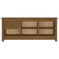 vidaXL Schuhschrank Honigbraun 110x38x45,5 cm Massivholz Kiefer vidaXL Schuhschrank Honigbraun 110x38x45,5 cm Massivholz Kiefer