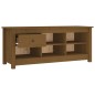 vidaXL Schuhschrank Honigbraun 110x38x45,5 cm Massivholz Kiefer vidaXL Schuhschrank Honigbraun 110x38x45,5 cm Massivholz Kiefer