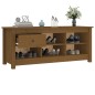 vidaXL Schuhschrank Honigbraun 110x38x45,5 cm Massivholz Kiefer vidaXL Schuhschrank Honigbraun 110x38x45,5 cm Massivholz Kiefer