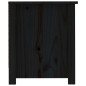vidaXL Schuhschrank Schwarz 110x38x45,5 cm Massivholz Kiefer vidaXL Schuhschrank Schwarz 110x38x45,5 cm Massivholz Kiefer