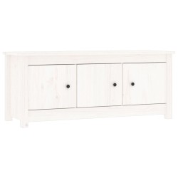vidaXL Schuhschrank Weiß 110x38x45,5 cm Massivholz Kiefer
