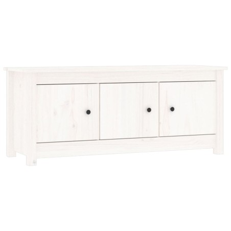vidaXL Schuhschrank Weiß 110x38x45,5 cm Massivholz Kiefer