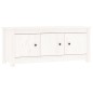 vidaXL Schuhschrank Weiß 110x38x45,5 cm Massivholz Kiefer vidaXL Schuhschrank Weiß 110x38x45,5 cm Massivholz Kiefer