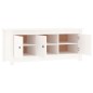 vidaXL Schuhschrank Weiß 110x38x45,5 cm Massivholz Kiefer vidaXL Schuhschrank Weiß 110x38x45,5 cm Massivholz Kiefer
