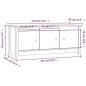 vidaXL Schuhschrank Weiß 110x38x45,5 cm Massivholz Kiefer vidaXL Schuhschrank Weiß 110x38x45,5 cm Massivholz Kiefer