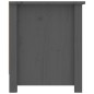 vidaXL Schuhschrank Grau 110x38x45,5 cm Massivholz Kiefer vidaXL Schuhschrank Grau 110x38x45,5 cm Massivholz Kiefer