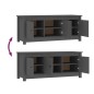 vidaXL Schuhschrank Grau 110x38x45,5 cm Massivholz Kiefer vidaXL Schuhschrank Grau 110x38x45,5 cm Massivholz Kiefer