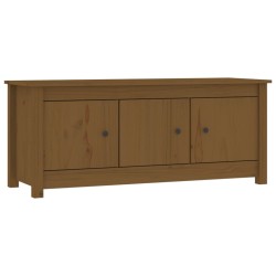 vidaXL Schuhschrank Honigbraun 110x38x45,5 cm Massivholz Kiefer