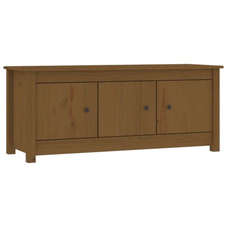 vidaXL Schuhschrank Honigbraun 110x38x45,5 cm Massivholz Kiefer