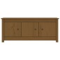 vidaXL Schuhschrank Honigbraun 110x38x45,5 cm Massivholz Kiefer