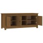vidaXL Schuhschrank Honigbraun 110x38x45,5 cm Massivholz Kiefer