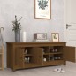 vidaXL Schuhschrank Honigbraun 110x38x45,5 cm Massivholz Kiefer