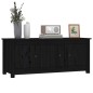 vidaXL Schuhschrank Schwarz 110x38x45,5 cm Massivholz Kiefer vidaXL Schuhschrank Schwarz 110x38x45,5 cm Massivholz Kiefer