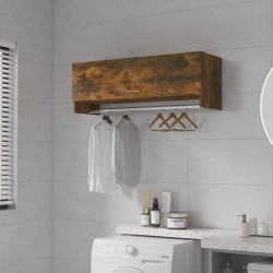 vidaXL Kleiderschrank Räuchereiche 100x32,5x35 cm Holzwerkstoff