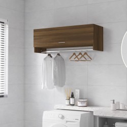 vidaXL Kleiderschrank Braun Eichen-Optik 100x32,5x35 cm Holzwerkstoff