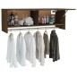 vidaXL Kleiderschrank Braun Eichen-Optik 100x32,5x35 cm Holzwerkstoff vidaXL Kleiderschrank Braun Eichen-Optik 100x32,5x35 cm Holzwerkstoff