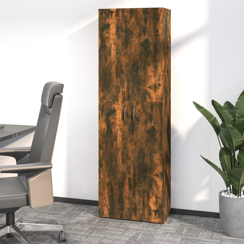 vidaXL Büroschrank Räuchereiche 60x32x190 cm Holzwerkstoff vidaXL Büroschrank Räuchereiche 60x32x190 cm Holzwerkstoff