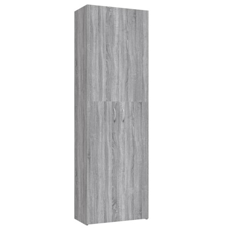 vidaXL Büroschrank Grau Sonoma 60x32x190 cm Holzwerkstoff