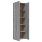 vidaXL Büroschrank Grau Sonoma 60x32x190 cm Holzwerkstoff vidaXL Büroschrank Grau Sonoma 60x32x190 cm Holzwerkstoff