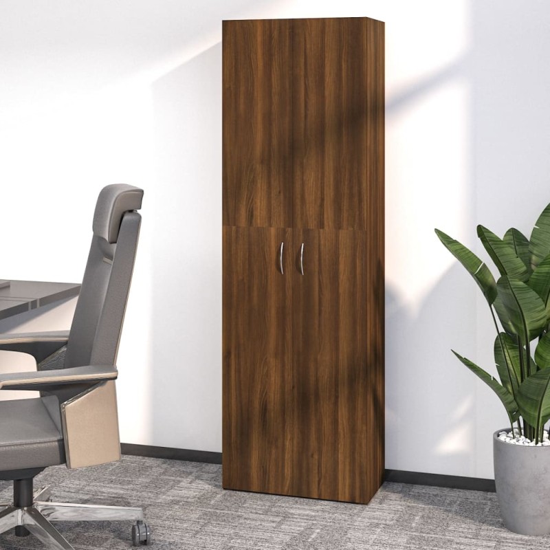 vidaXL Büroschrank Braun Eichen-Optik 60x32x190 cm Holzwerkstoff vidaXL Büroschrank Braun Eichen-Optik 60x32x190 cm Holzwerkstoff