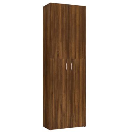 vidaXL Büroschrank Braun Eichen-Optik 60x32x190 cm Holzwerkstoff