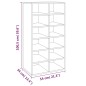 vidaXL Schuhregal Räuchereiche 54x34x100,5 cm Holzwerkstoff vidaXL Schuhregal Räuchereiche 54x34x100,5 cm Holzwerkstoff