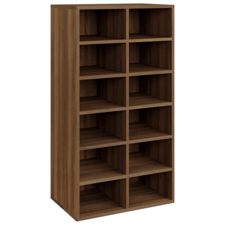 vidaXL Schuhregal Braun Eichen-Optik 54x34x100,5 cm Holzwerkstoff
