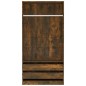 vidaXL Kleiderschrank Räuchereiche 100x50x200 cm Holzwerkstoff vidaXL Kleiderschrank Räuchereiche 100x50x200 cm Holzwerkstoff