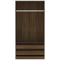 vidaXL Kleiderschrank Braun Eiche-Optik 100x50x200 cm Holzwerkstoff vidaXL Kleiderschrank Braun Eiche-Optik 100x50x200 cm Holzwerkstoff