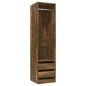 vidaXL Kleiderschrank mit Schubladen Räuchereiche 50x50x200 cm vidaXL Kleiderschrank mit Schubladen Räuchereiche 50x50x200 cm