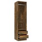 vidaXL Kleiderschrank mit Schubladen Räuchereiche 50x50x200 cm vidaXL Kleiderschrank mit Schubladen Räuchereiche 50x50x200 cm