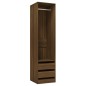 vidaXL Kleiderschrank mit Schubladen Braun Eichen-Optik 50x50x200 cm vidaXL Kleiderschrank mit Schubladen Braun Eichen-Optik 50x50x200 cm
