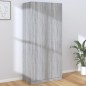 vidaXL Kleiderschrank Grau Sonoma 90x52x200 cm Holzwerkstoff vidaXL Kleiderschrank Grau Sonoma 90x52x200 cm Holzwerkstoff