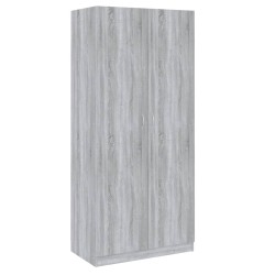 vidaXL Kleiderschrank Grau Sonoma 90x52x200 cm Holzwerkstoff