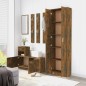 vidaXL Garderobenschrank Räuchereiche 55x25x189 cm Holzwerkstoff vidaXL Garderobenschrank Räuchereiche 55x25x189 cm Holzwerkstoff