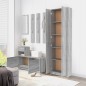 vidaXL Garderobenschrank Grau Sonoma 55x25x189 cm Holzwerkstoff vidaXL Garderobenschrank Grau Sonoma 55x25x189 cm Holzwerkstoff