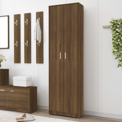 vidaXL Garderobenschrank Braun Eiche-Optik 55x25x189 cm Holzwerkstoff