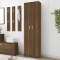 vidaXL Garderobenschrank Braun Eiche-Optik 55x25x189 cm Holzwerkstoff vidaXL Garderobenschrank Braun Eiche-Optik 55x25x189 cm Holzwerkstoff