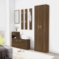 vidaXL Garderobenschrank Braun Eiche-Optik 55x25x189 cm Holzwerkstoff vidaXL Garderobenschrank Braun Eiche-Optik 55x25x189 cm Holzwerkstoff